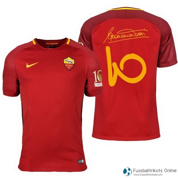 AS Roma Trikot Heim Totti 10 2017-18 Fussballtrikots Günstig